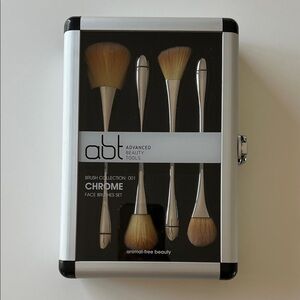 ABT Chrome Face Brushes Set - Silver